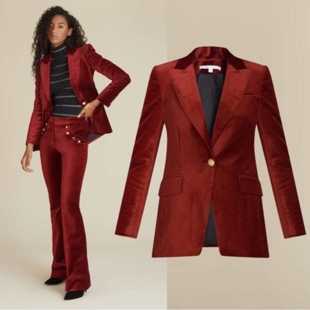 Veronica Beard Red velvet Blazer ♥️